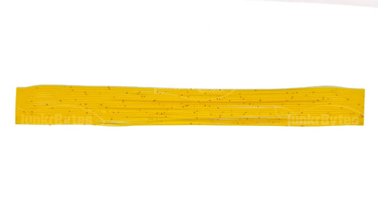 Yellow / Brown Flake Silicone Skirt Tab with Flake – Crawfish Pattern for Bass (8801-187) Component Silicone Skirt Tab (8801-187)