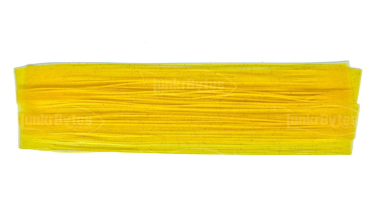 Light Orange / Gold Flake Silicone Skirt Tab with Flake – Crawfish Pattern for Bass (8801-188)