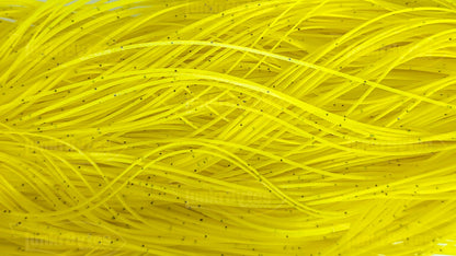 Yellow / Black Flake Silicone Skirt Tab with Flake – Reaction Strike Trigger for Bass (8801-265) Component Silicone Skirt Tab (8801-265)
