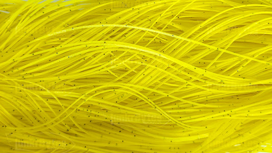 Yellow / Black Flake Silicone Skirt Tab with Flake – Reaction Strike Trigger for Bass (8801-265) Component Silicone Skirt Tab (8801-265)