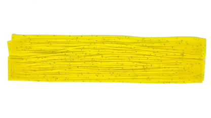 Yellow / Black Flake Silicone Skirt Tab with Flake – Reaction Strike Trigger for Bass (8801-265) Component Silicone Skirt Tab (8801-265)