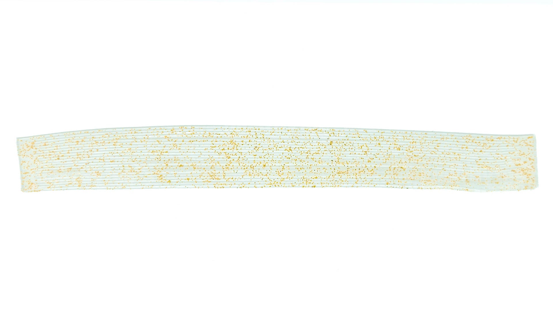 Clear / Gold Flake Silicone Skirt Tab with Flake – Shad Imitation for Bass (8801-269)