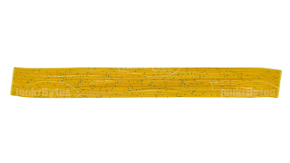 Gold /Red & Green Flake Silicone Skirt Tab with Flake – Crawfish Pattern for Bass (8801-299) Component Silicone Skirt Tab (8801-299)