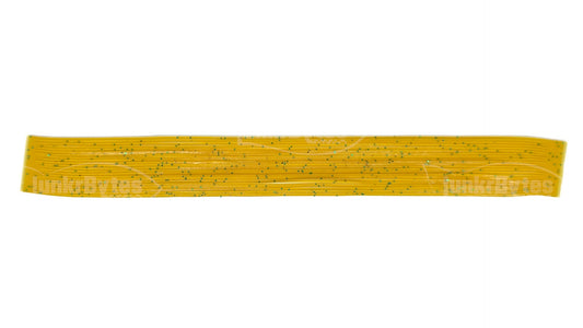 Gold /Red & Green Flake Silicone Skirt Tab with Flake – Crawfish Pattern for Bass (8801-299) Component Silicone Skirt Tab (8801-299)