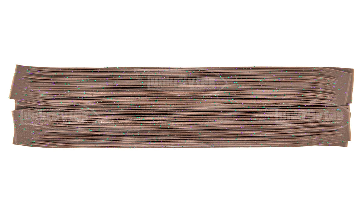 Root Beer Brown / Candy Flake Silicone Skirt Tab – Crawfish Pattern for Bass (8801-X002)