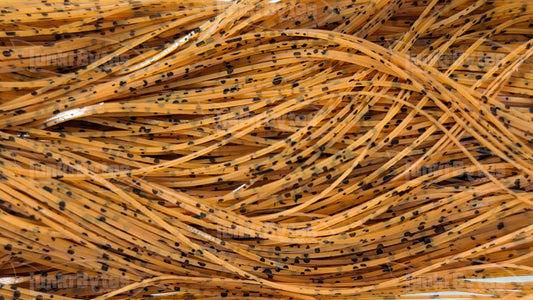 Natural Pumpkin Black Speckled Silicone Skirt Tab – Nature’s Edge Series (8802-532)
