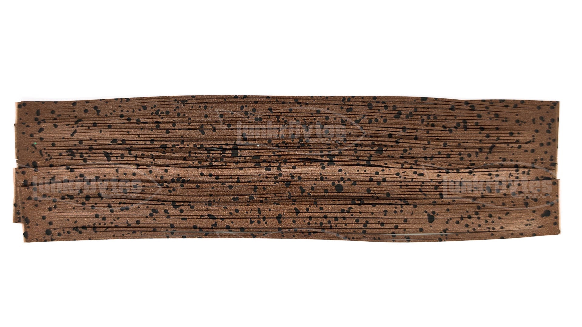Metallic Brown Black Dots Silicone Skirt Tab – Crawfish Pattern for Bass (8802-545) Component Silicone Skirt Tab (8802-545)