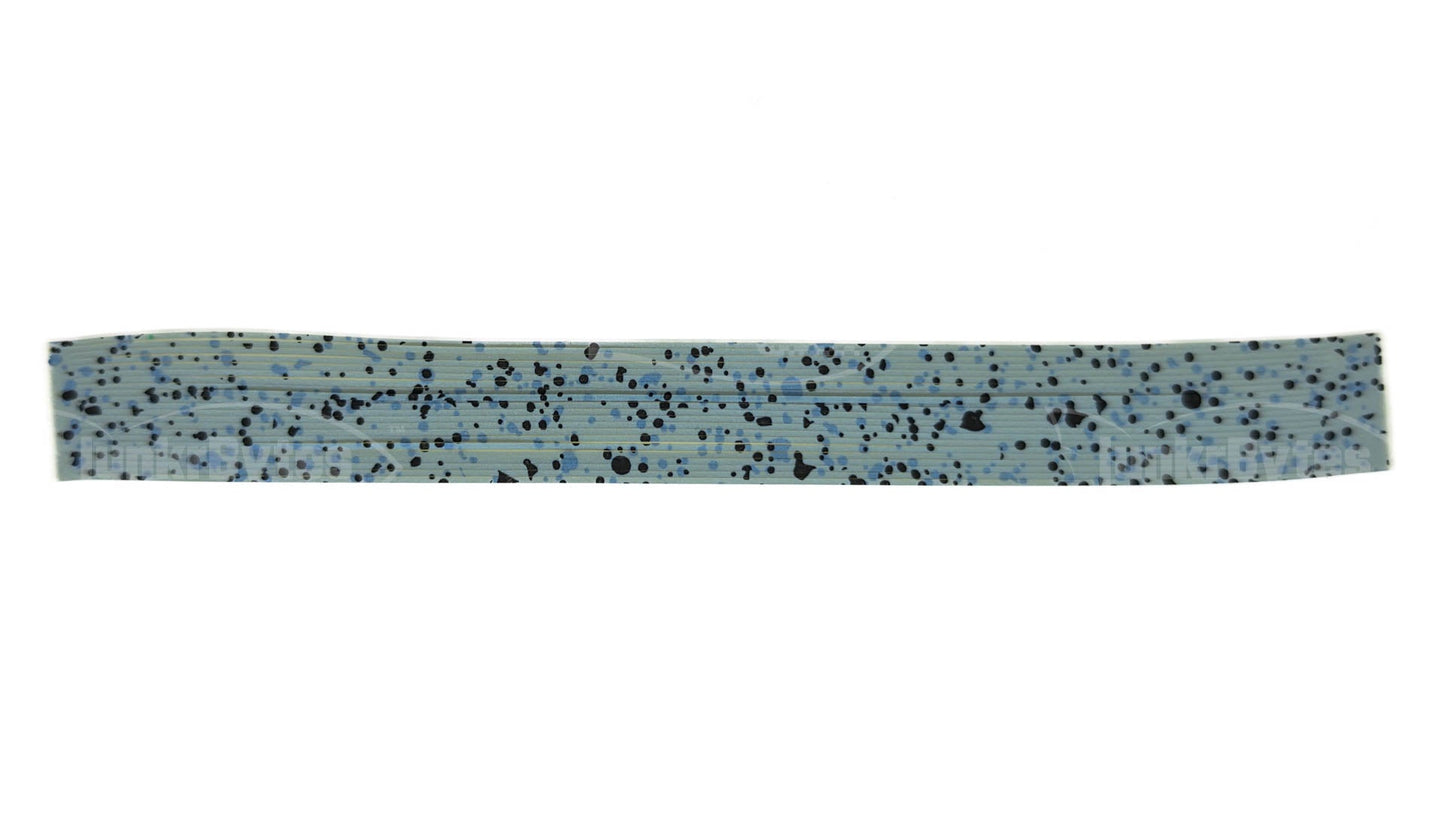 Watermelon / Blue Interference Black Dots Silicone Skirt Tab with Interference – Bluegill Pattern for Bass (8802-558) Component Silicone Skirt Tab (8802-558)
