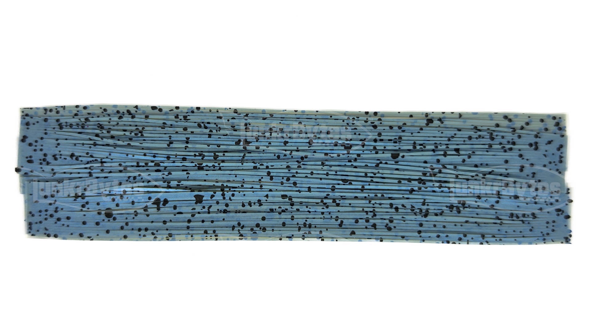 Watermelon / Blue Interference Black Dots Silicone Skirt Tab with Interference – Bluegill Pattern for Bass (8802-558) Component Silicone Skirt Tab (8802-558)