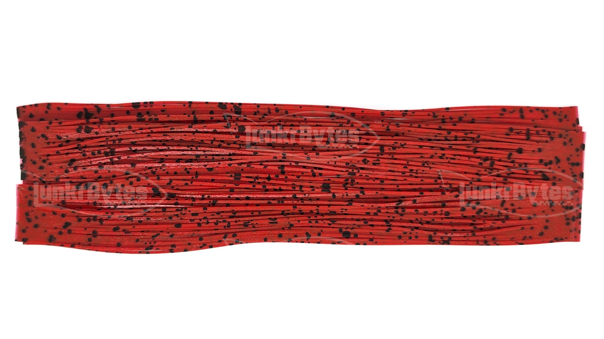 Hot Red Black Dots Silicone Skirt Tab – Crawfish Pattern for Bass (8802-560) Component Silicone Skirt Tab (8802-560)
