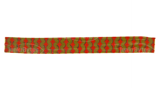 Green Pumpkin / Red Barbed Wire Silicone Skirt Tab, Crawfish Pattern for Bass (8806-X003)