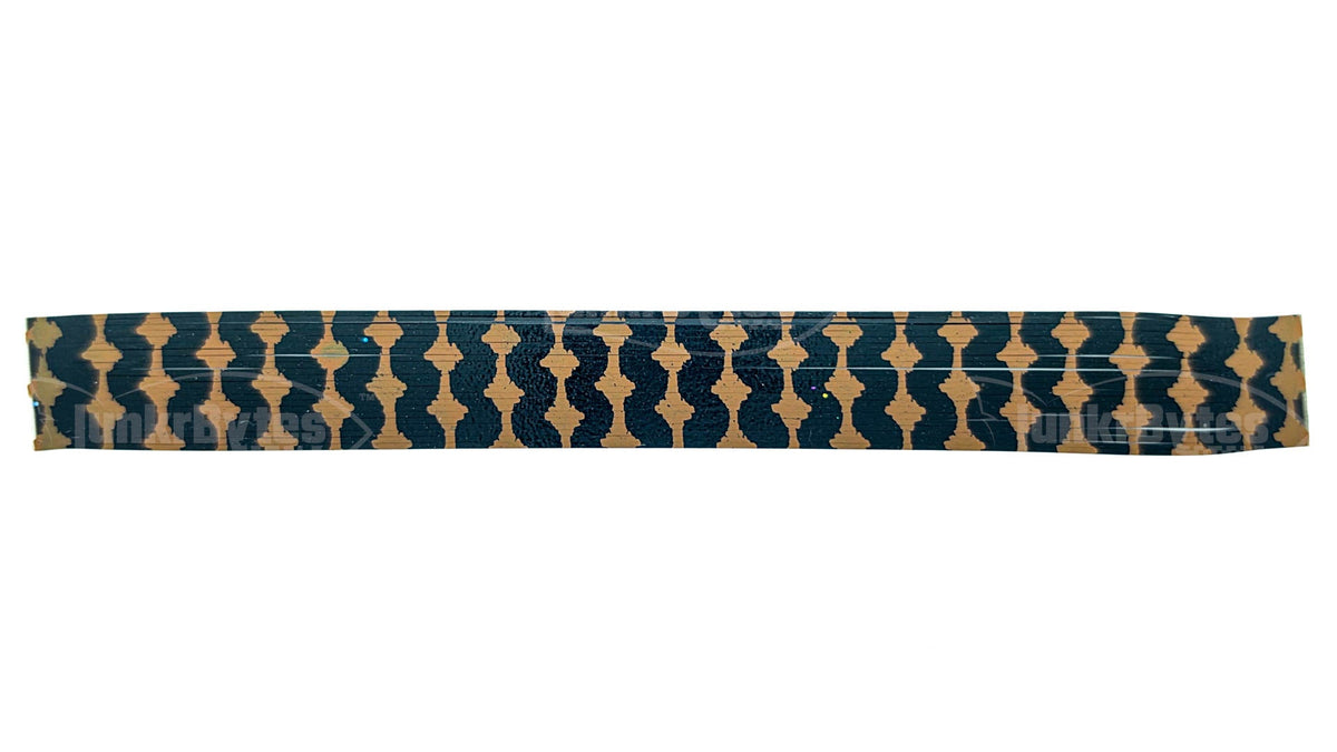 Charcoal / Natural Brown Barbed Wire with Black Pepper Silicone Skirt Tab – Crawfish Pattern for Bass (8806-X004)