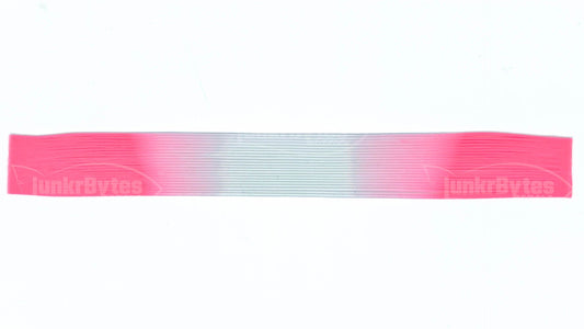 Pink Pearl Tips / Clear Purple Center Fire Tip Silicone Skirt Tab, Shad Imitation for Bass (8807-X001)