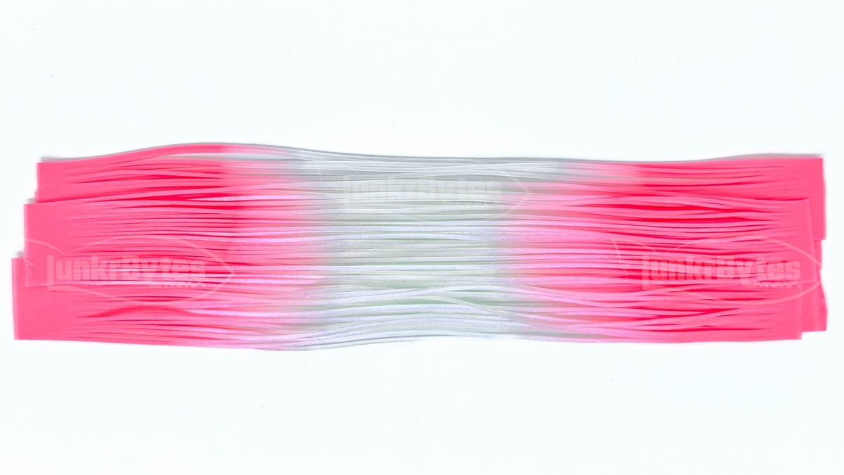 Pink Pearl Tips / Clear Purple Center Fire Tip Silicone Skirt Tab – Shad Imitation for Bass (8807-X001)