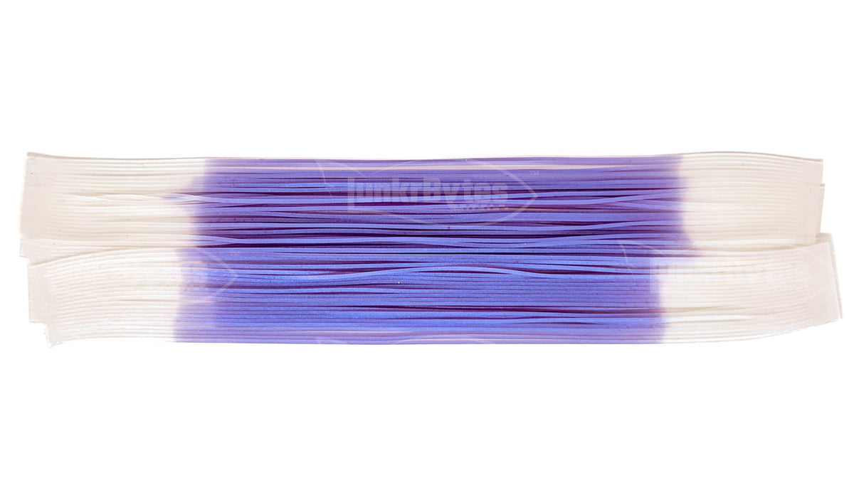Light Purple Tips / Clear Purple Center Fire Tip Silicone Skirt Tab – Shad Imitation for Bass (8807-X002)