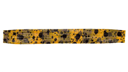 Avocado / Green Pumpkin Black Polka Dots with Purple Flake Silicone Skirt Tab, Bluegill Pattern for Bass (8817-235-X001)