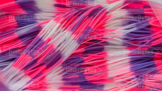Light Purple / Clear Purple / Pink Pearl Multi-Color Silicone Skirt Tab, Shad Imitation for Bass (8817-X002)