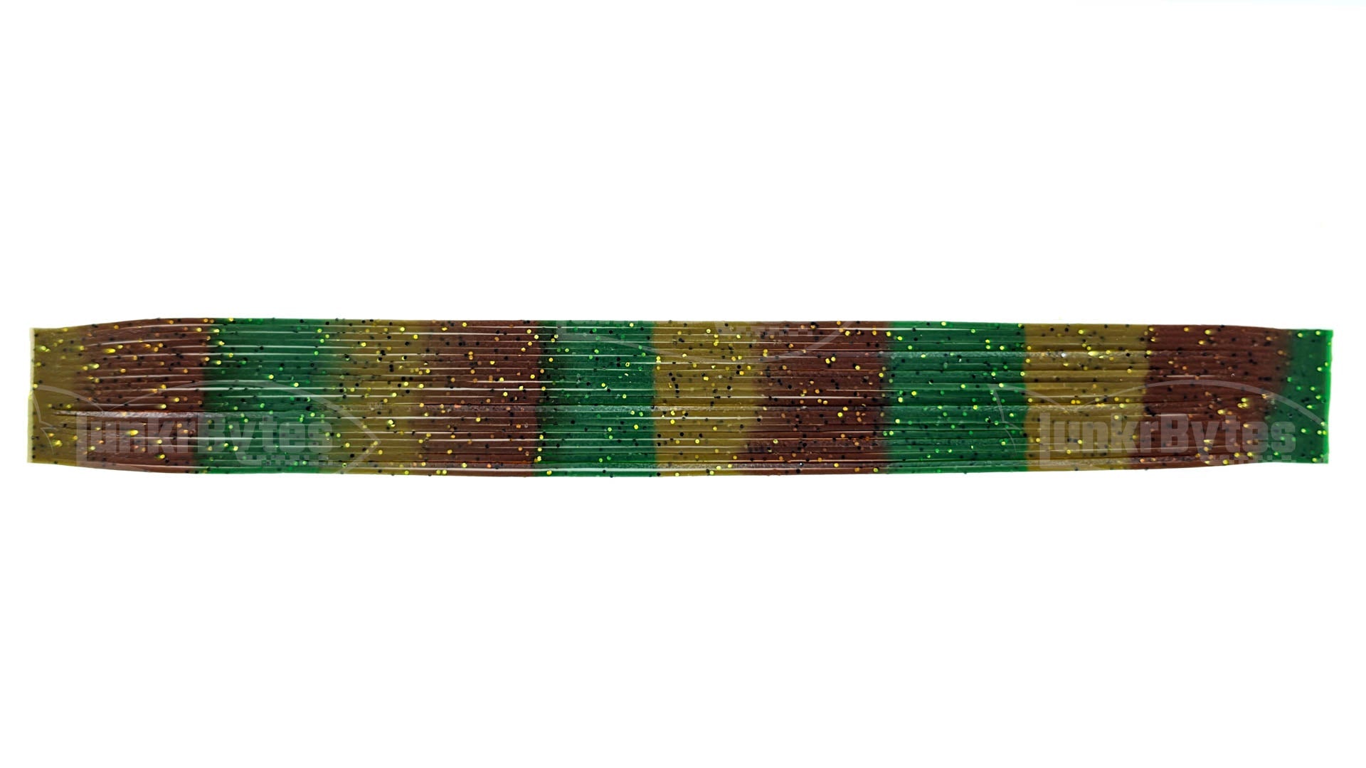 Dark Olive / Root Beer / Copper Brown with Black & Gold Flake Silicone Skirt Tab, Crawfish Pattern for Bass (8817-X003)