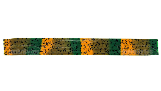 Light Orange / Copper Brown / Dark Olive Speckled Multi-Color Silicone Skirt Tab, Crawfish Pattern for Bass (8817-X004)