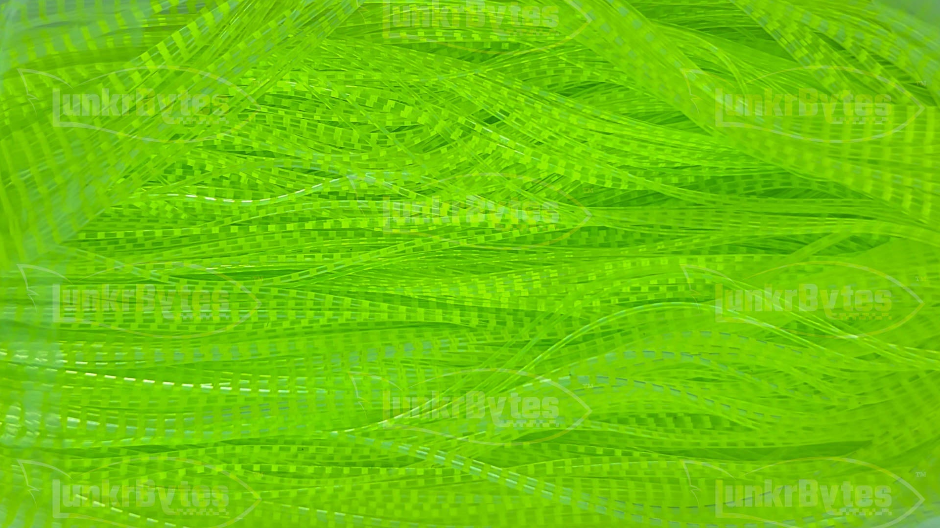 Clear / Chartreuse Stripe Silicone Skirt Tab (8818-250)