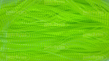 Clear / Chartreuse Stripe Silicone Skirt Tab (8818-250)