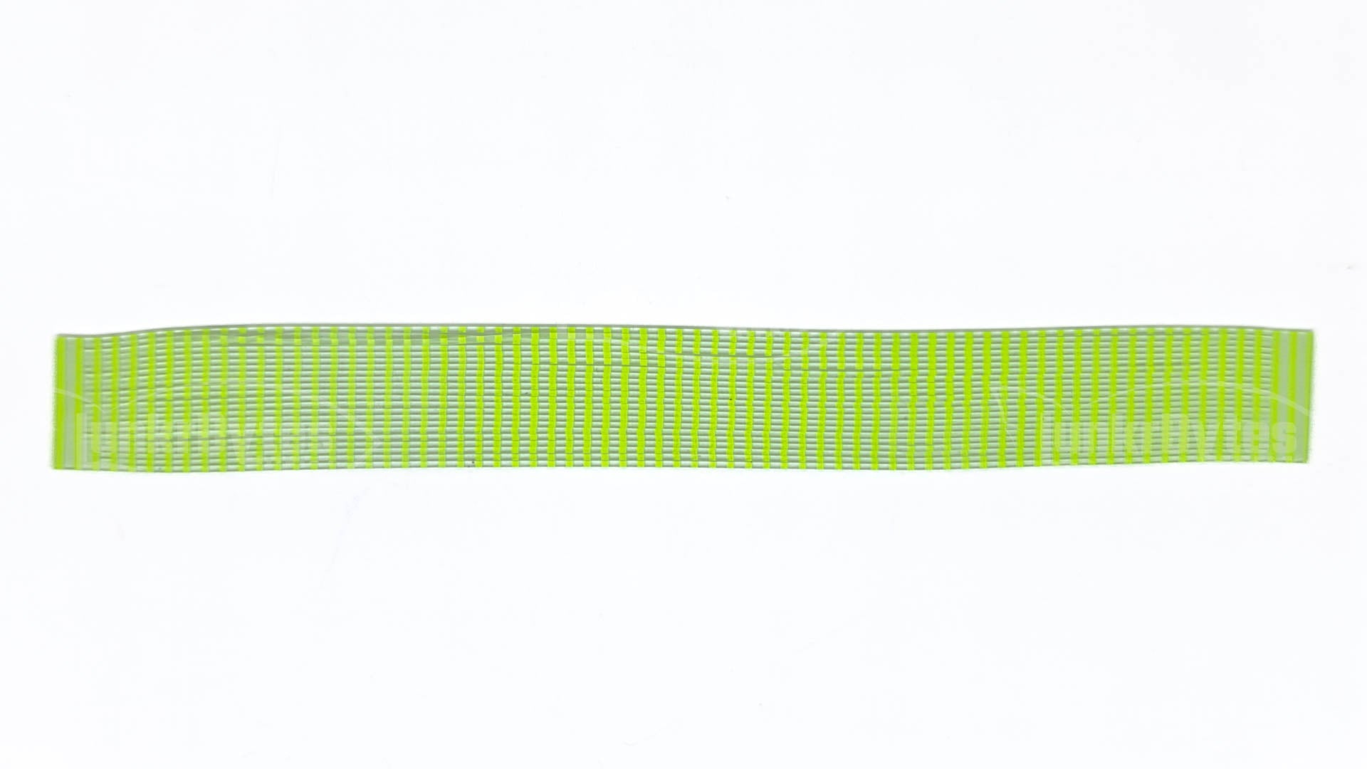 Clear / Chartreuse Stripe Silicone Skirt Tab (8818-250)