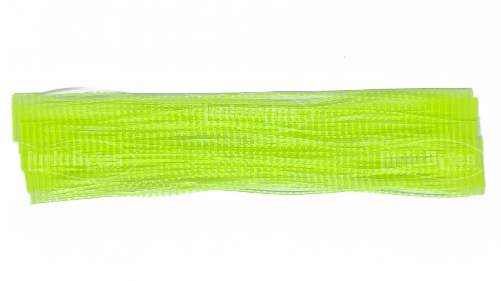 Clear / Chartreuse Stripe Silicone Skirt Tab (8818-250)