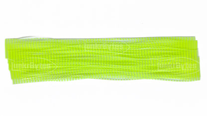 Clear / Chartreuse Stripe Silicone Skirt Tab (8818-250)