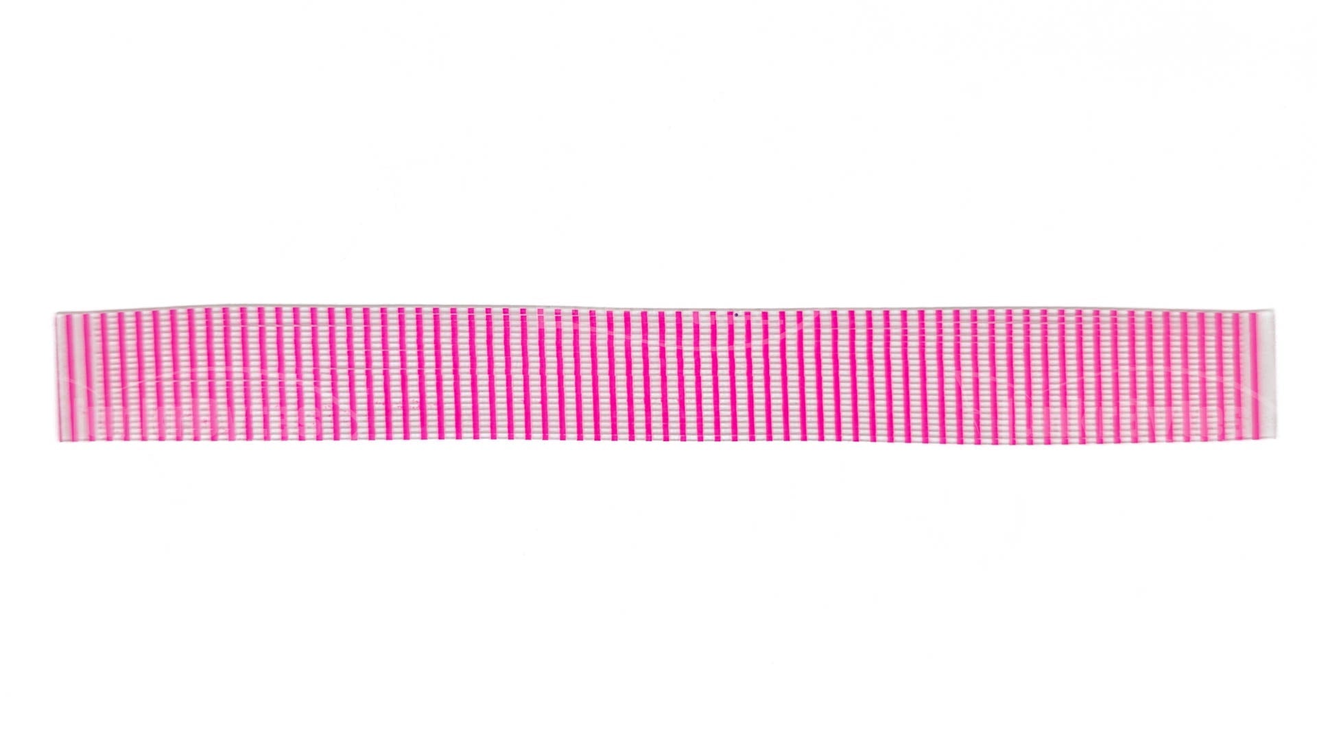 Clear / Pink Stripe Silicone Skirt Tab (8818-256)