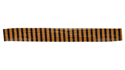 Copper Brown / Black Wide Zebra Stripe with Black & Gold Flake Silicone Skirt Tab, Crawfish Pattern for Bass (8818-X002)