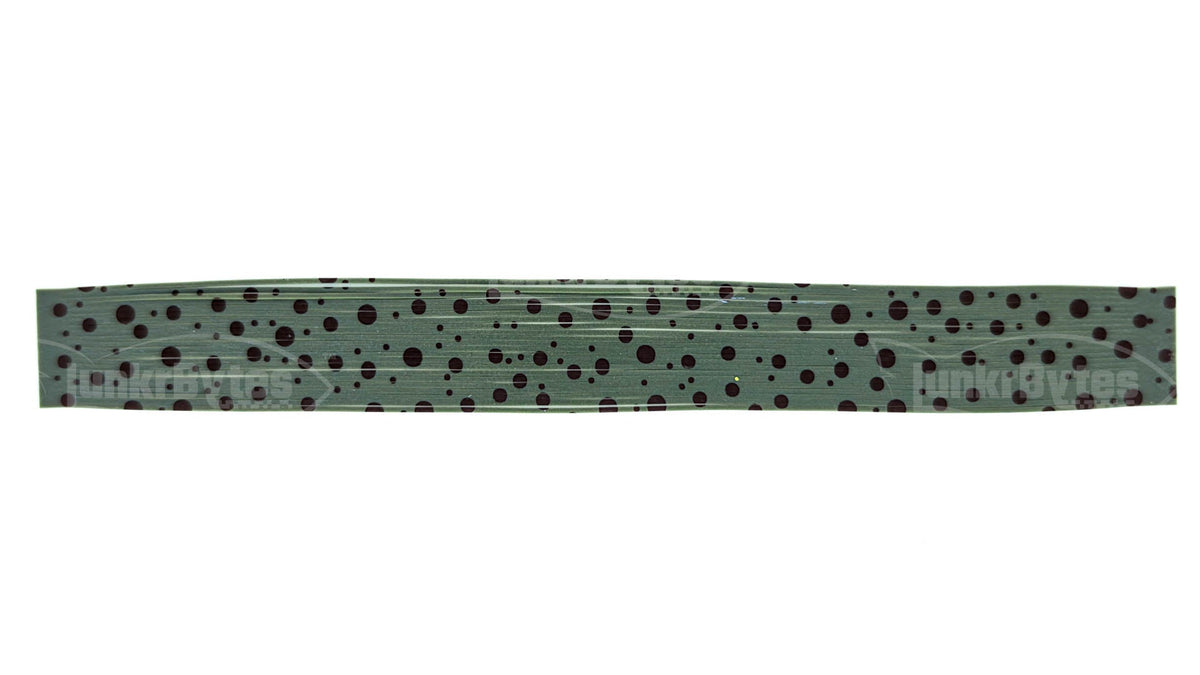 Green Pumpkin / Blue Interference / Brown Dots Silicone Skirt Tab – Bluegill Pattern for Bass (8825-139-X001)