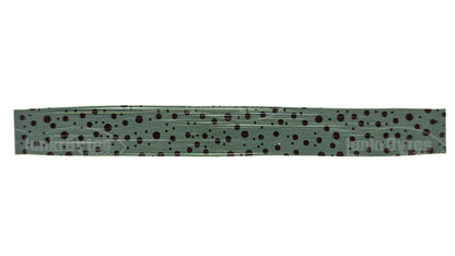 Green Pumpkin / Blue Interference / Brown Dots Silicone Skirt Tab – Bluegill Pattern for Bass (8825-139-X001)