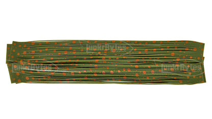Green Pumpkin / Pumpkin Orange Dots Silicone Skirt Tab – Crawfish Pattern for Bass (8825-139-X002)