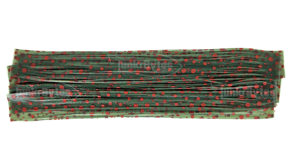 Watermelon / Red Dots Silicone Skirt Tab – Crawfish Pattern for Bass (8825-549-X001)