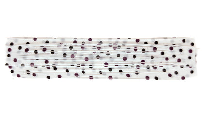 White With Purple / Black Polka Dots Silicone Skirt Tab – Reaction Strike Trigger for Bass (8825-566-X003)
