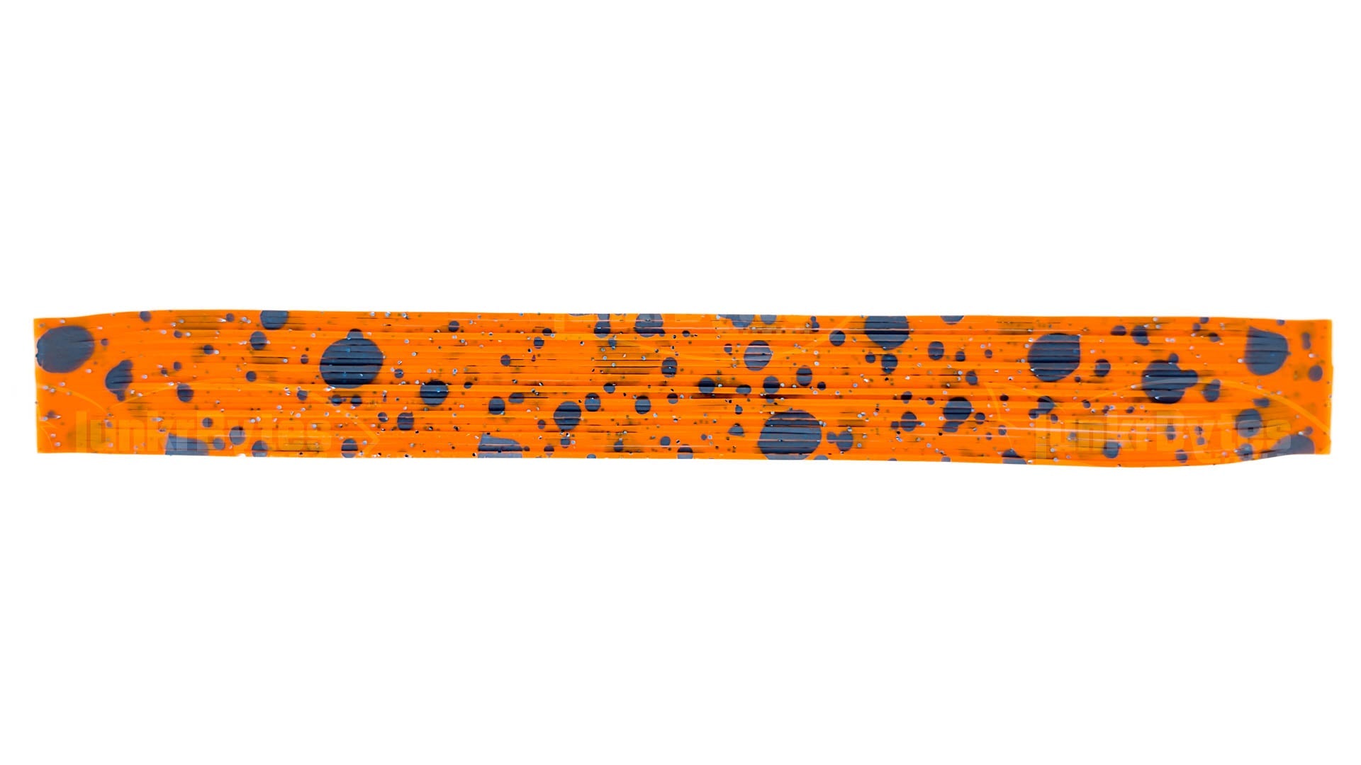 Tangerine Orange / Steel Blue Chameleon with Blue Flake Silicone Skirt Tab, Bluegill Pattern for Bass (8852-X001)