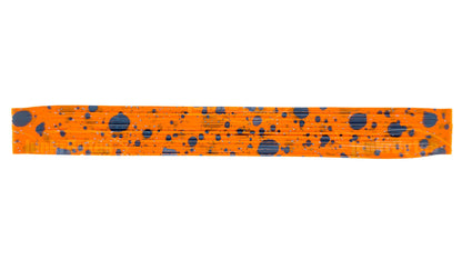 Tangerine Orange / Steel Blue Chameleon with Blue Flake Silicone Skirt Tab, Bluegill Pattern for Bass (8852-X001)