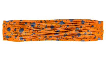 Tangerine Orange / Steel Blue Chameleon with Blue Flake Silicone Skirt Tab, Bluegill Pattern for Bass (8852-X001)