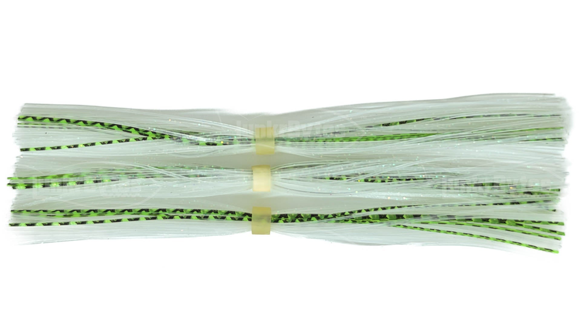 Clear with Green Baitfish Highlight – Pre-Banded Replacement Skirt (8861-052-BS)