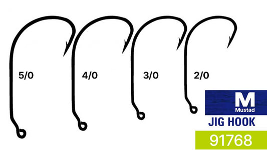 Mustad UltraPoint 28° Wide Gap Jig Hook – Black Nickel (91768-BN)