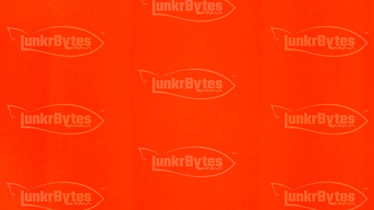 LunkrBytes LB-SHEETS-8801-033 Hot Orange uncut silicone skirt sheet, 155 x 142 mm solid unsliced panel for cutting custom jig and spinnerbait skirts