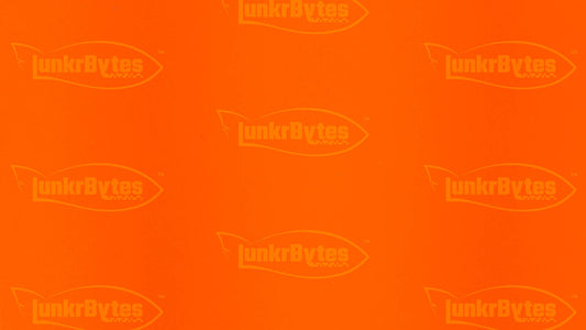 LunkrBytes LB-SHEETS-8801-233 Dark Orange uncut silicone skirt sheet, 155 x 142 mm solid unsliced panel for cutting custom jig and spinnerbait skirts