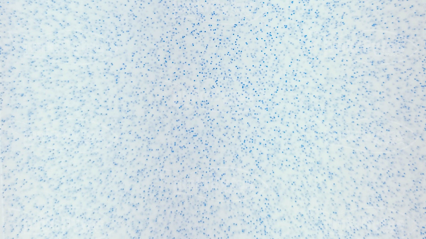 LunkrBytes LB-SHEETS-8801-257 White / Blue Flake uncut silicone skirt sheet, 155 x 142 mm solid unsliced panel for cutting custom jig and spinnerbait skirts