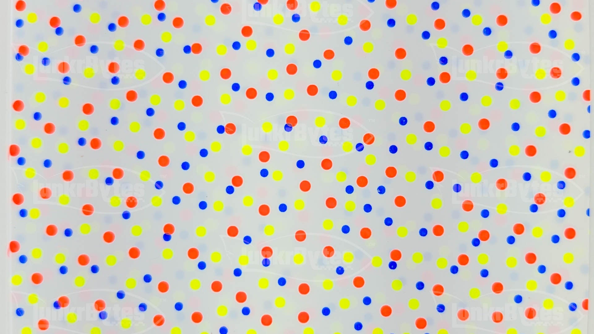 LunkrBytes LB-SHEETS-8825-566 Multi-Color Dots uncut silicone skirt sheet, 155 x 142 mm solid unsliced panel for cutting custom jig and spinnerbait skirts
