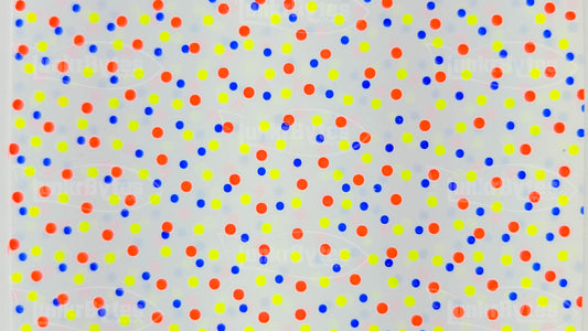 LunkrBytes LB-SHEETS-8825-566 Multi-Color Dots uncut silicone skirt sheet, 155 x 142 mm solid unsliced panel for cutting custom jig and spinnerbait skirts