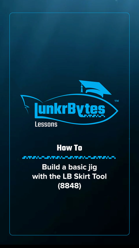 <a href="https://lunkrbytes.com/products/8848-skirt-making-tool" style="color: #03ACEB">Buy the Tool Here</a>