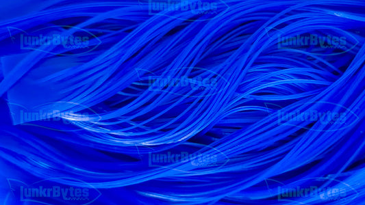 Hot Blue Silicone Skirt Tab – Reaction Strike Trigger for Bass (8801-019)
