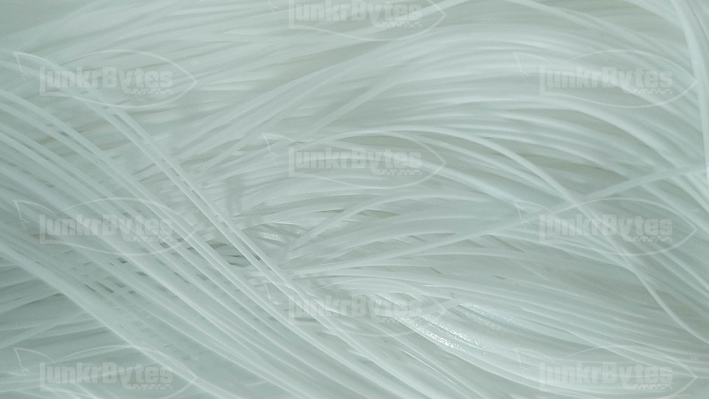 Pure White Silicone Skirt Tab – Shad Imitation for Bass (8801-020)