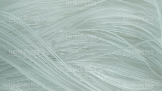 Pure White Silicone Skirt Tab – Shad Imitation for Bass (8801-020)