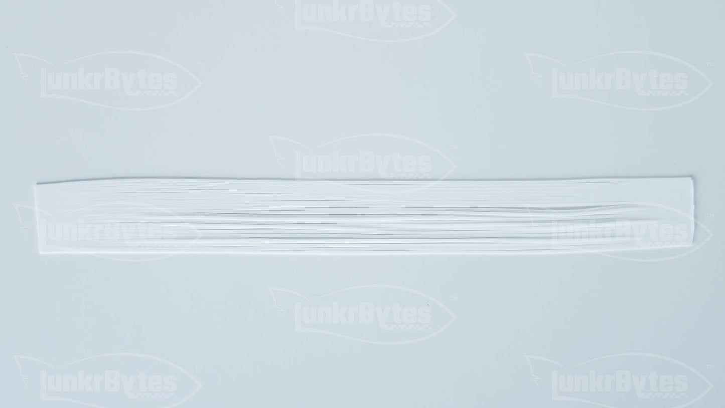 Pure White Silicone Skirt Tab – Shad Imitation for Bass (8801-020)